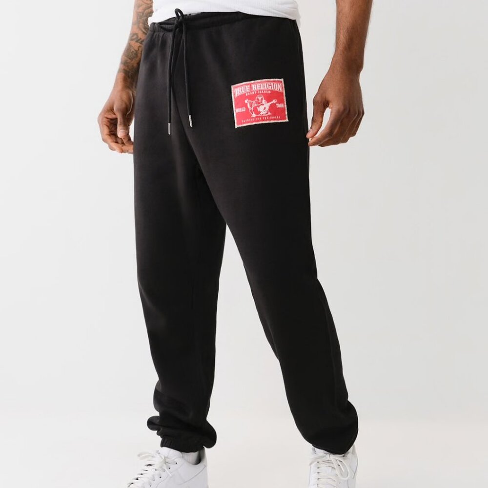 True Religion Ladder Stitch Logo Applique Jogger - XS NWOT